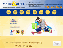 Tablet Screenshot of maidsandmore.com